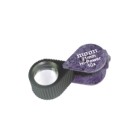 Loupe 21mm oval Purple with rubber 15x 